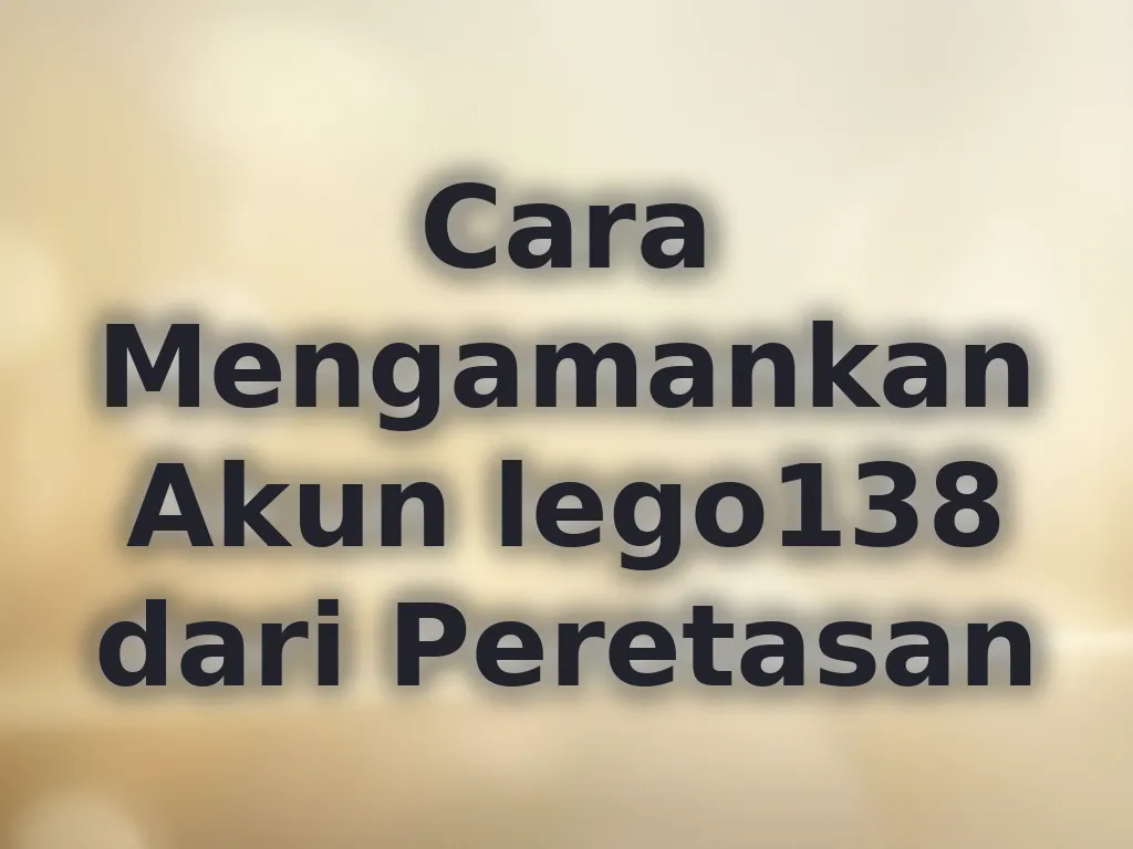 Mengamankan Akun